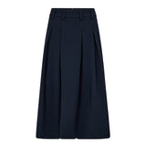 AnyaCC Midi Pleat Skirt - Navy