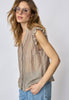 ReggieCC Frill Top - Taupe
