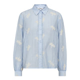 AmeliaCC Emb Shirt - Pale Blue - Co'couture