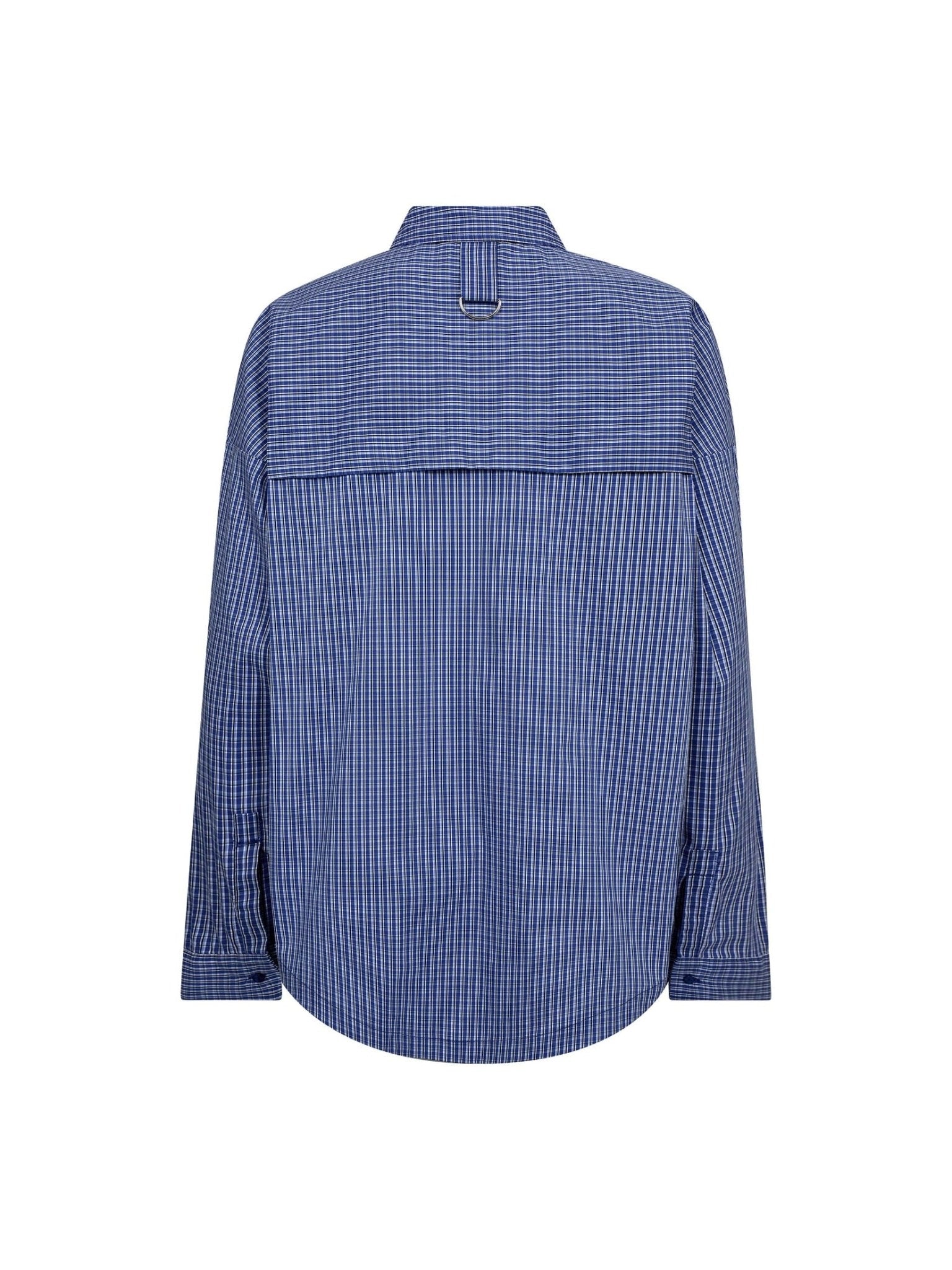 AnizaCC Oversize Slit Shirt - New Blue - Co'couture