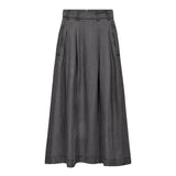 AnyaCC Denim Pleat Skirt - Mid Grey - Co'couture