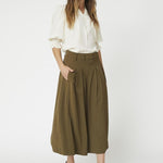 AnyaCC Pleat Skirt - Military Olive - Co'couture
