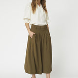 AnyaCC Pleat Skirt - Military Olive - Co'couture