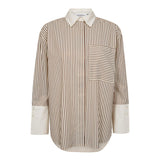 AvaraCC Stripe Shirt - Bone/Brown - Co'couture