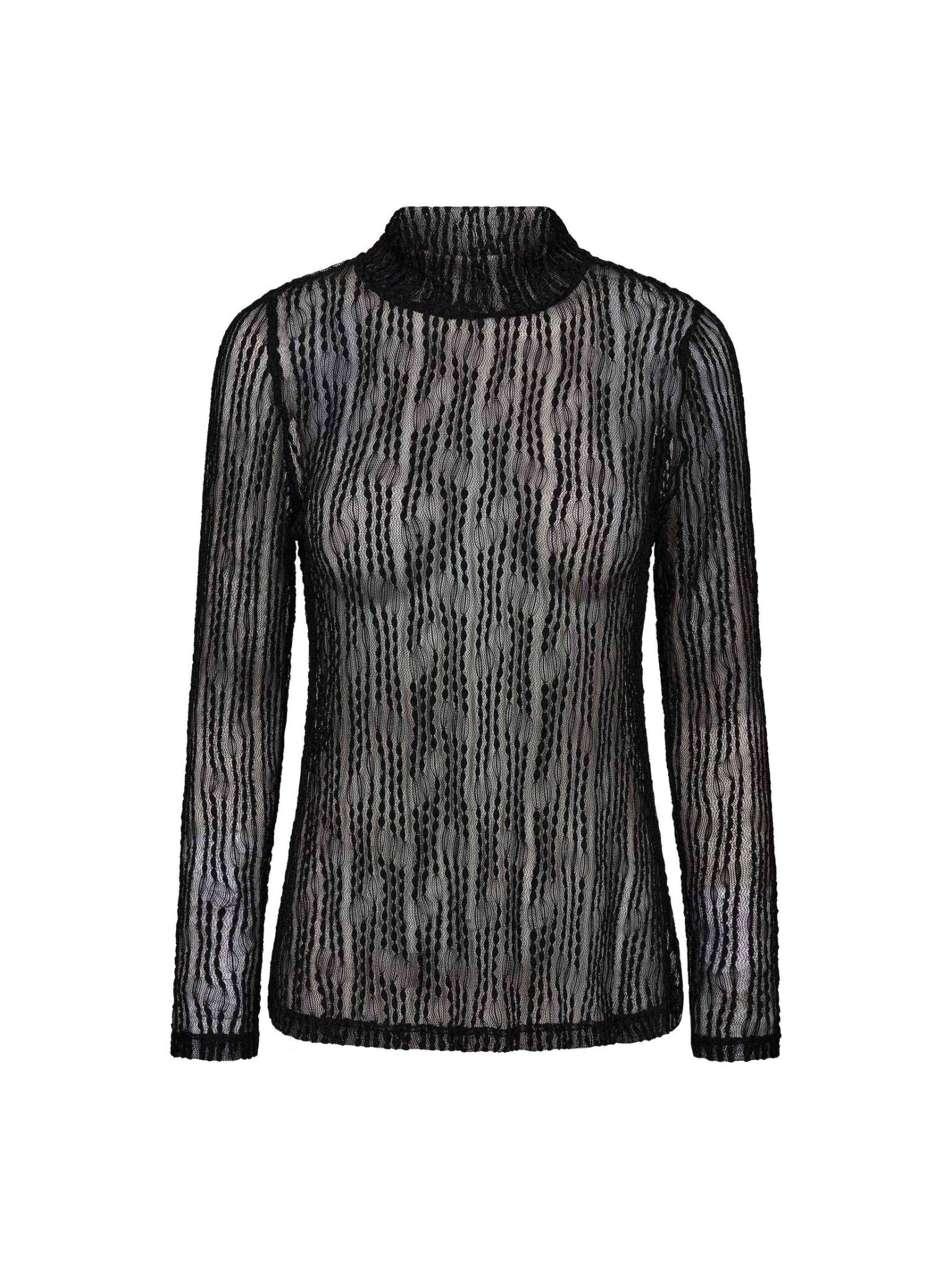 BarbCC Turtleneck Blouse - Black - Co'couture