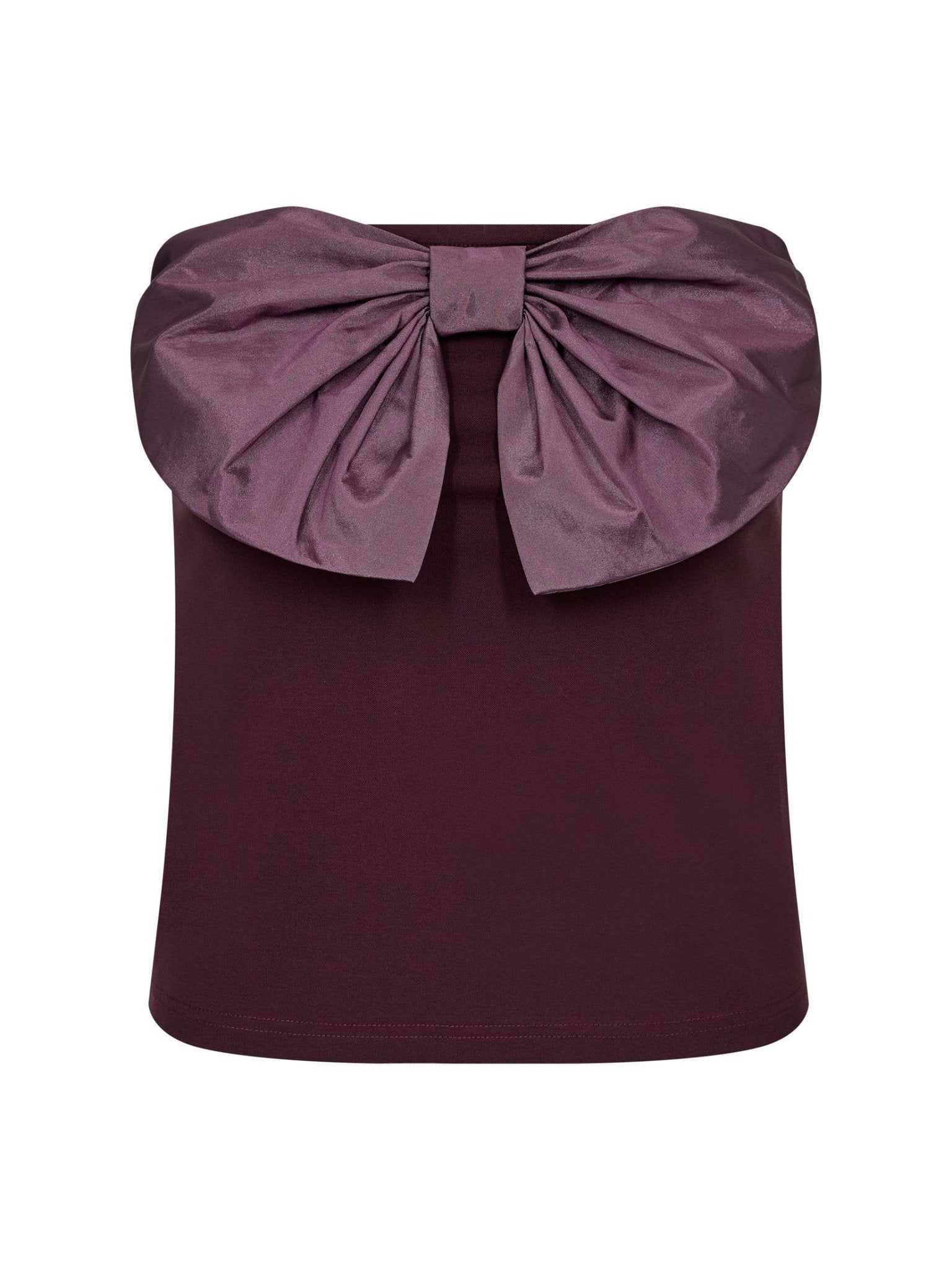 BarryCC Bow Top - Plum - Co'couture