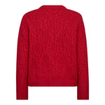 BenalCC Cable O - Knit - Red - Co'couture