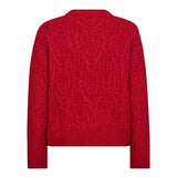 BenalCC Cable O - Knit - Red - Co'couture