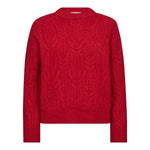 BenalCC Cable O - Knit - Red - Co'couture