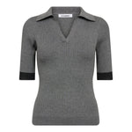 BonnyCC Polo SS Knit - Mid Grey - Co'couture