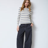 BonnyCC Stripe O - Knit - Light Grey - Co'couture