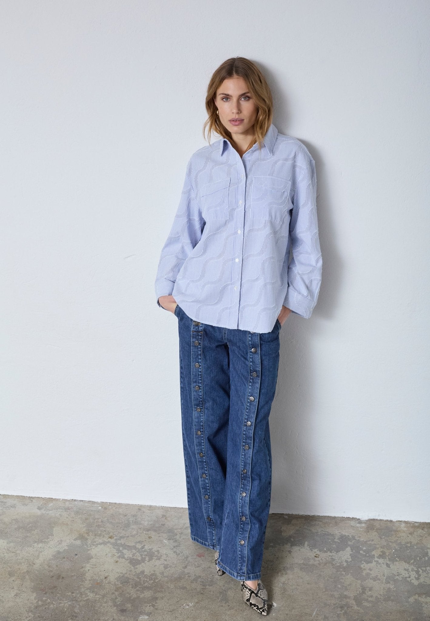 BradyCC Wave Shirt - Pale Blue - Co'couture