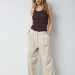 ClaireCC Rib Tank Top - Dark Brown - Co'couture