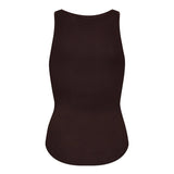 ClaireCC Rib Tank Top - Dark Brown - Co'couture