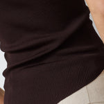 ClaireCC Rib Tee - Dark Brown - Co'couture
