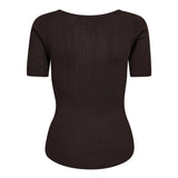 ClaireCC Rib Tee - Dark Brown - Co'couture