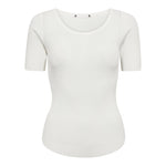 ClaireCC Rib Tee - Off white - Co'couture