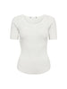 ClaireCC Rib Tee - Off white