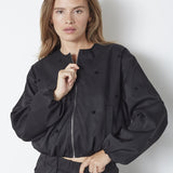 CloverCC Dot Balloon Jacket - Black - Co'couture