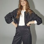 CloverCC Dot Balloon Jacket - Black - Co'couture