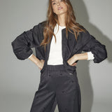 CloverCC Dot Balloon Jacket - Black - Co'couture