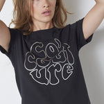Co'coutureCC Foil Tee - Black - Co'couture