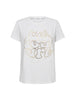 Co'coutureCC Foil Tee - White-Gold