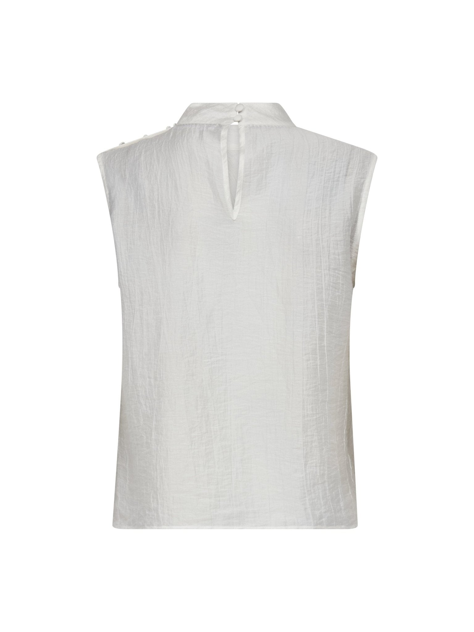 ConnyCC Drape Top - White - Co'couture