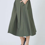 CottonCC Crisp Midi Skirt - Army - Co'couture