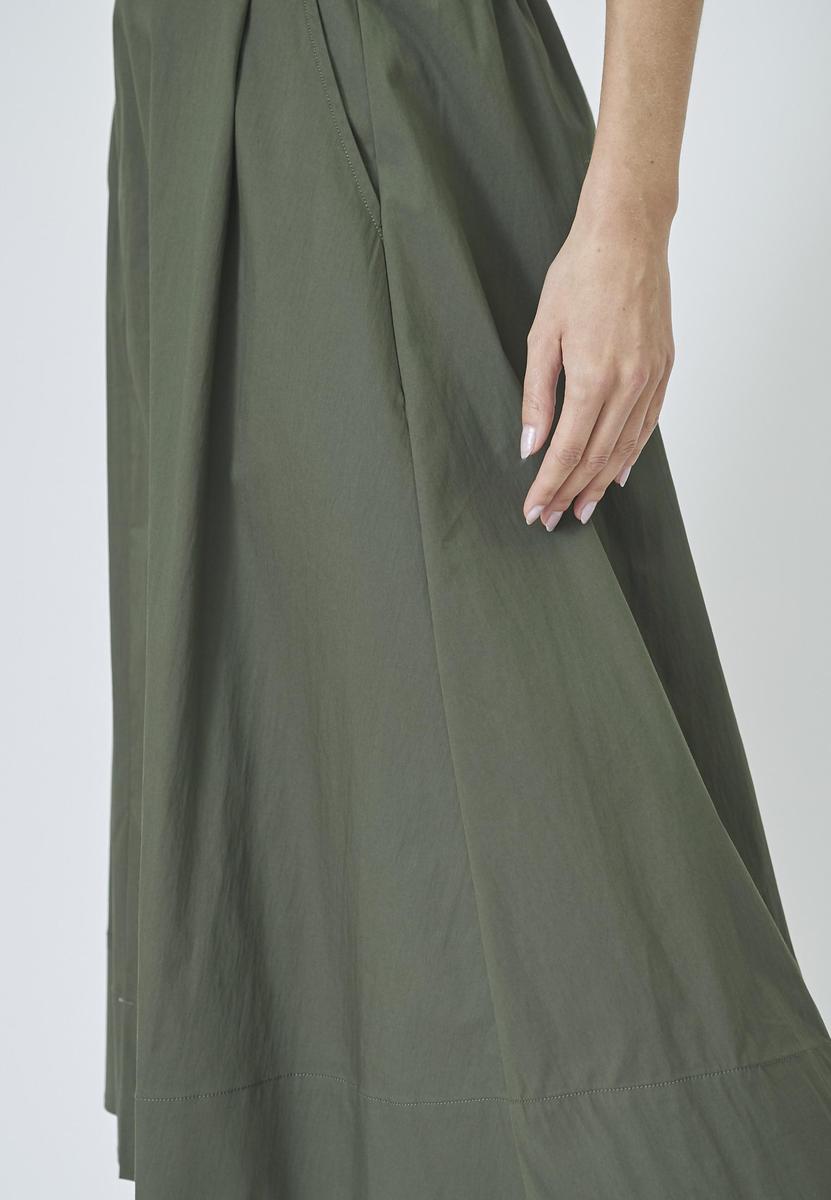 CottonCC Crisp Midi Skirt - Army - Co'couture