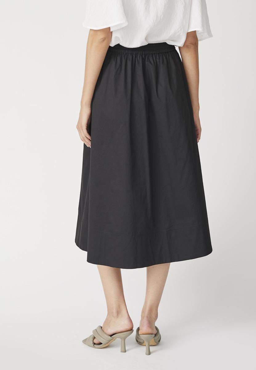 CottonCC Crisp Midi Skirt - Black - Co'couture