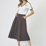 CottonCC Crisp Midi Skirt - Mocca - Co'couture