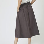 CottonCC Crisp Midi Skirt - Mocca - Co'couture