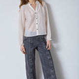 DallyCC Dot V - Shirt - Off white - Co'couture