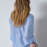 DallyCC Dot V - Shirt - Pale Blue - Co'couture