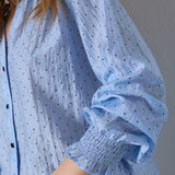 DallyCC Dot V - Shirt - Pale Blue - Co'couture