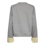 DaniellaCC Blaine Cuff Sweat - Grey Melange - Co'couture
