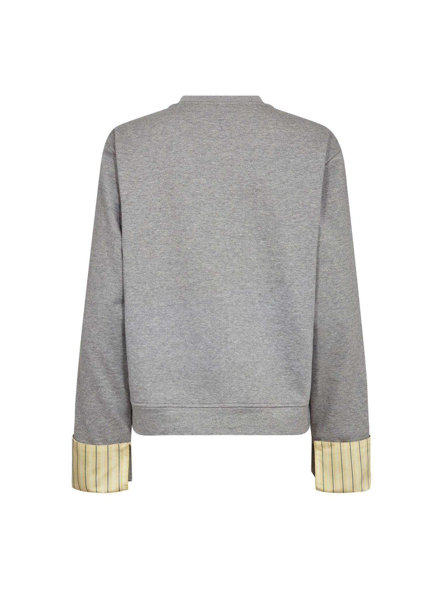 DaniellaCC Blaine Cuff Sweat - Grey Melange - Co'couture