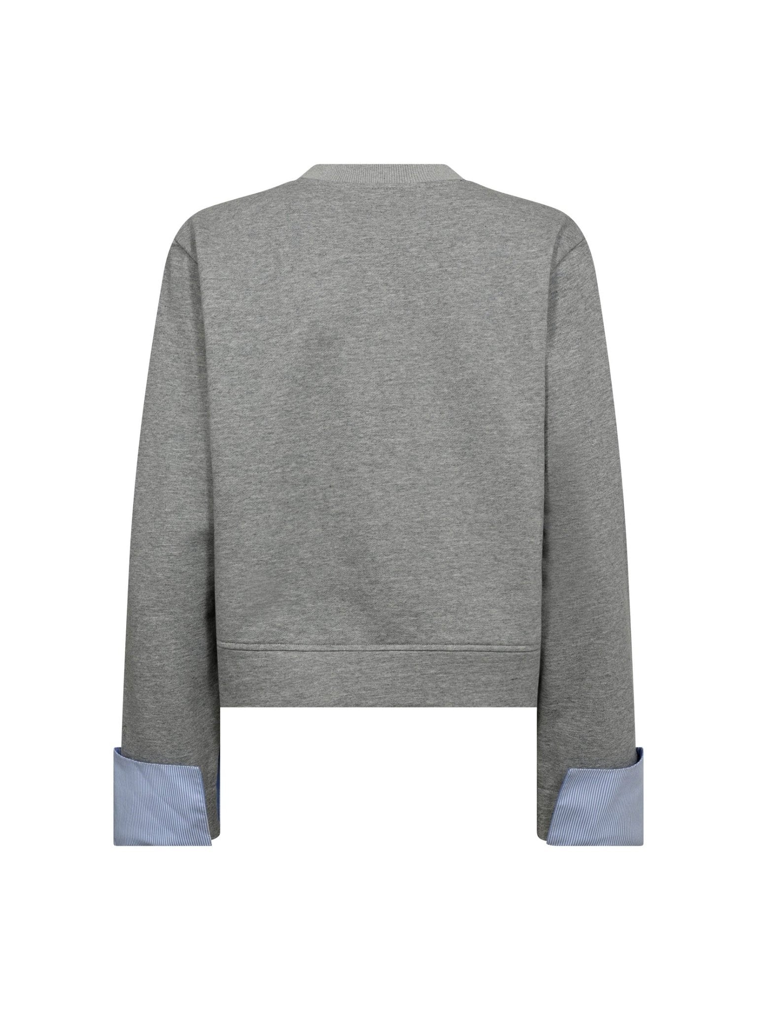 DaniellaCC Cuff Sweat - Grey Melange - Co'couture