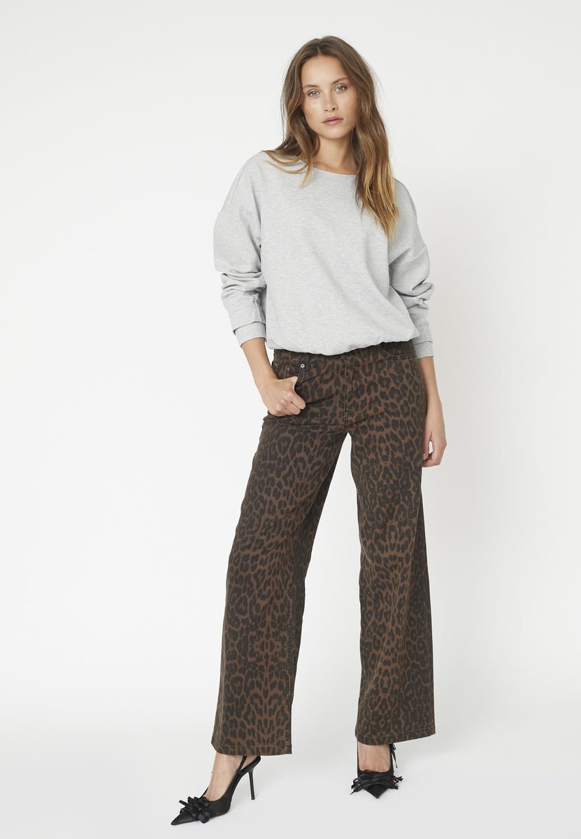 DengiCC Open Back Sweat - Grey Melange - Co'couture