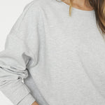 DengiCC Open Back Sweat - Grey Melange - Co'couture