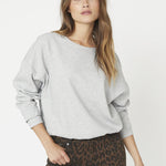 DengiCC Open Back Sweat - Grey Melange - Co'couture
