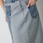 DeniceCC Denim Mix Skirt - Denim blue - Co'couture
