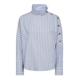 DevinCC AsymCC Button Blouse - Blue - Co'couture