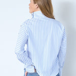 DevinCC AsymCC Button Blouse - Blue - Co'couture