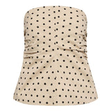 DiddiCC Dot Corsage Top - Bone - Co'couture