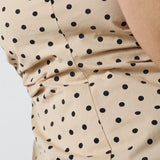 DiddiCC Dot Corsage Top - Bone - Co'couture