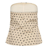 DiddiCC Dot Corsage Top - Bone - Co'couture