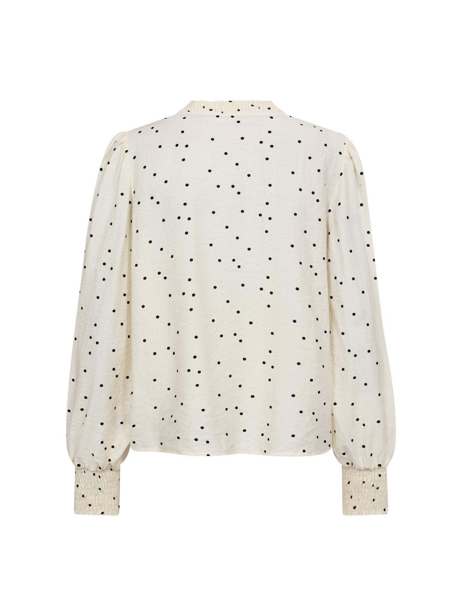DiemCC Dot V - Blouse - OffWhite - Black - Co'couture