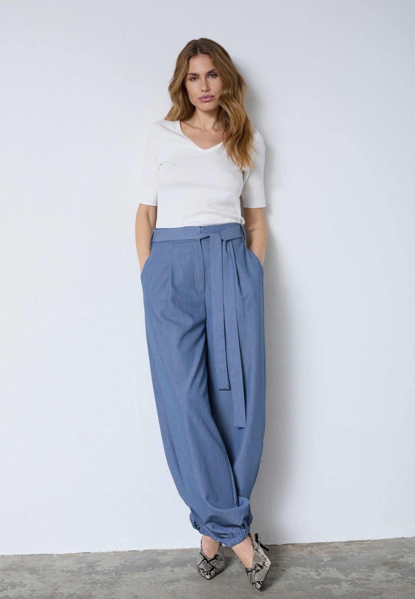 EllyCC Balloon LL Pant - Dusty Blue - Co'couture